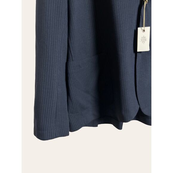 Eleventy Platinum Navy Blue Pinstripe Blazer Sport Coat Jacket Size 3XL - Picture 4 of 10